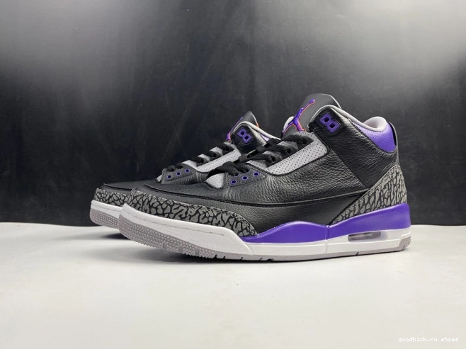 050 Court Black Jordan Retro CT8532 Purple 3 Air 0701